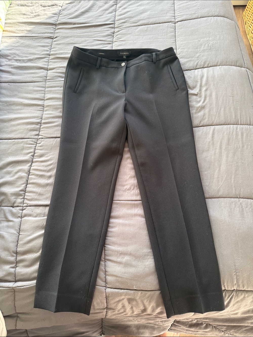 Talbots Black Women's Straight-Leg Trousers